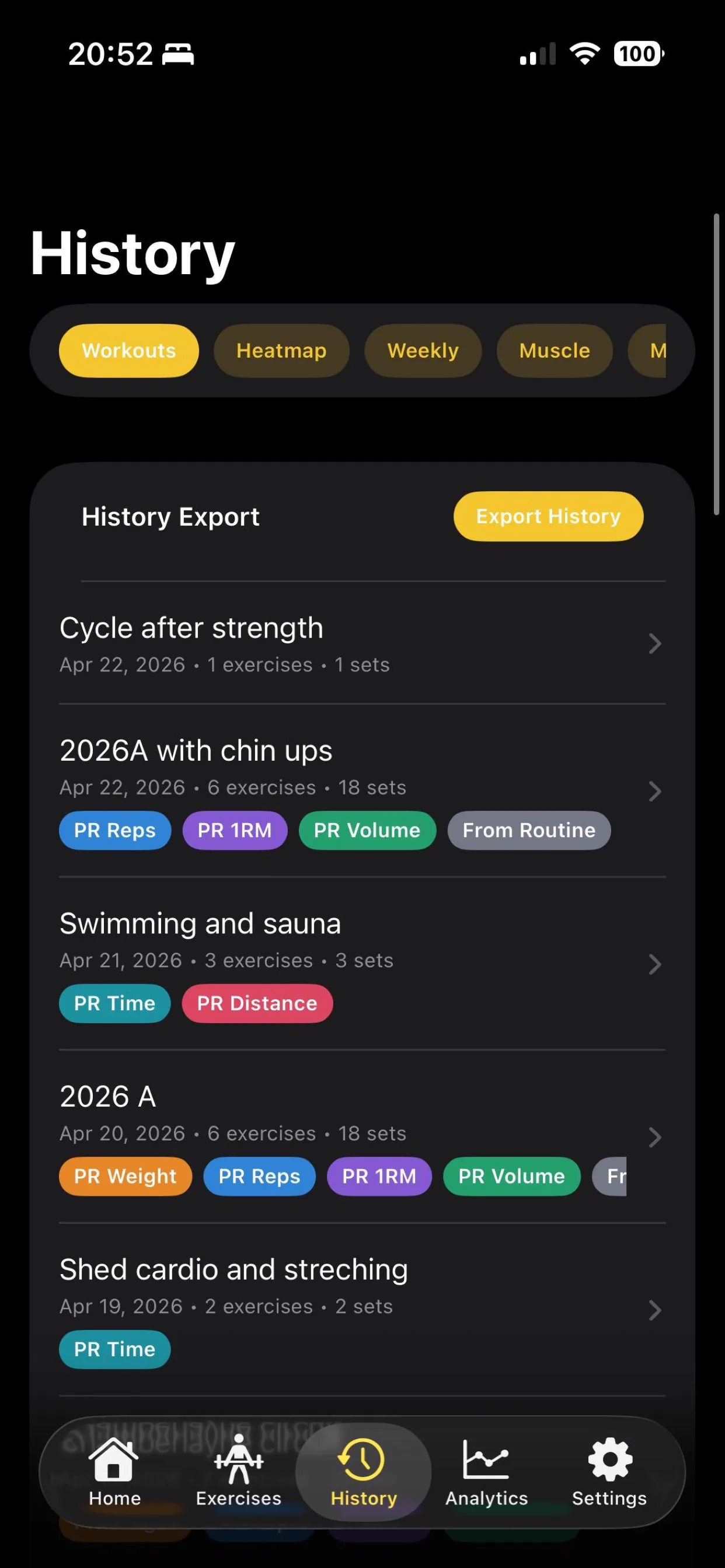 Lift Banana - Export - your data, your format